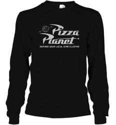 Disney Pixar Toy Story Pizza Planet Distressed Logo Long Sleeve T-Shirt