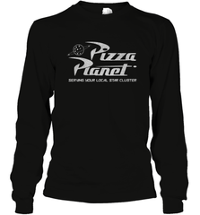 Disney Pixar Toy Story Pizza Planet Distressed Logo Long Sleeve T-Shirt Long Sleeve T-Shirt - HorseTee