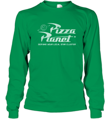Disney Pixar Toy Story Pizza Planet Distressed Logo Long Sleeve T-Shirt Long Sleeve T-Shirt - HorseTee