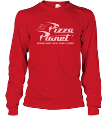 Disney Pixar Toy Story Pizza Planet Distressed Logo Long Sleeve T-Shirt Long Sleeve T-Shirt - HorseTee