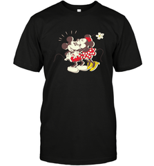 Disney Vintage Mickey Minnie Mouse Kiss  Funny Mickey Mouse Men's T-Shirt Men's T-Shirt - HorseTee