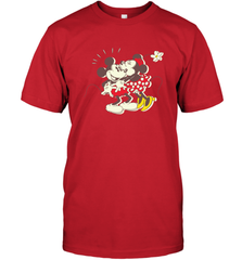 Disney Vintage Mickey Minnie Mouse Kiss  Funny Mickey Mouse Men's T-Shirt Men's T-Shirt - HorseTee