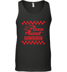 Disney Pixar Toy Story Pizza Planet Checkered Logo Men's Tank Top
