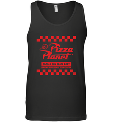 Disney Pixar Toy Story Pizza Planet Checkered Logo Men's Tank Top Men's Tank Top - HorseTee