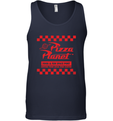 Disney Pixar Toy Story Pizza Planet Checkered Logo Men's Tank Top