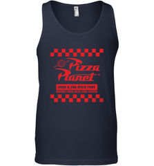 Disney Pixar Toy Story Pizza Planet Checkered Logo Men's Tank Top Men's Tank Top - HorseTee