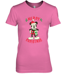 Disney Vintage Mickey Mouse Merry Christmas Women's Premium T-Shirt Women's Premium T-Shirt - HorseTee
