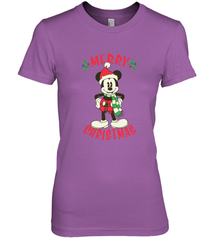 Disney Vintage Mickey Mouse Merry Christmas Women's Premium T-Shirt Women's Premium T-Shirt - HorseTee