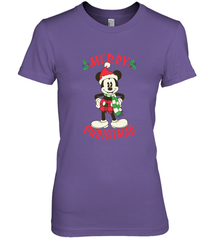 Disney Vintage Mickey Mouse Merry Christmas Women's Premium T-Shirt Women's Premium T-Shirt - HorseTee