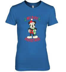 Disney Vintage Mickey Mouse Merry Christmas Women's Premium T-Shirt Women's Premium T-Shirt - HorseTee