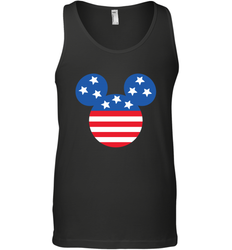 Disney Mickey Mouse Head America Flag Men's Tank Top