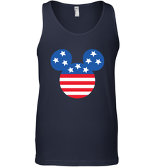 Disney Mickey Mouse Head America Flag Men's Tank Top Men's Tank Top - HorseTee