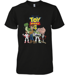 Disney Pixar Toy Story 4 Main Cast Movie Logo Poster Men's Premium T-Shirt
