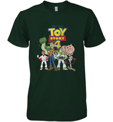 Disney Pixar Toy Story 4 Main Cast Movie Logo Poster Men's Premium T-Shirt Men's Premium T-Shirt - HorseTee