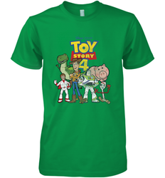 Disney Pixar Toy Story 4 Main Cast Movie Logo Poster Men's Premium T-Shirt