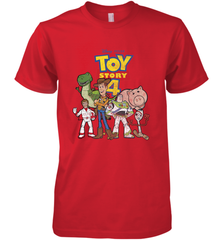 Disney Pixar Toy Story 4 Main Cast Movie Logo Poster Men's Premium T-Shirt Men's Premium T-Shirt - HorseTee
