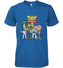 Disney Pixar Toy Story 4 Main Cast Movie Logo Poster Men's Premium T-Shirt Men's Premium T-Shirt - HorseTee