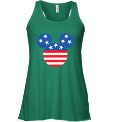 Disney Mickey Mouse Head America Flag Women's Tank Top Women's Tank Top - HorseTee