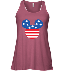 Disney Mickey Mouse Head America Flag Women's Tank Top Women's Tank Top - HorseTee