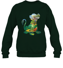 Disney Lion King Simba Silhouette Graphic Crewneck Sweatshirt Crewneck Sweatshirt - HorseTee