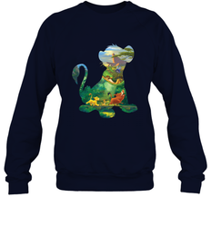Disney Lion King Simba Silhouette Graphic Crewneck Sweatshirt