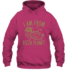Disney Pixar Toy Story Neon Green Alien Pizza Planet I Am From Pizza Planet Hooded Sweatshirt Hooded Sweatshirt - HorseTee