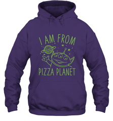 Disney Pixar Toy Story Neon Green Alien Pizza Planet I Am From Pizza Planet Hooded Sweatshirt Hooded Sweatshirt - HorseTee