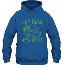 Disney Pixar Toy Story Neon Green Alien Pizza Planet I Am From Pizza Planet Hooded Sweatshirt Hooded Sweatshirt - HorseTee
