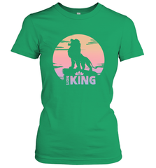 Disney Lion King Simba Crown Logo Gradient Sunset Silhouette Women's T-Shirt Women's T-Shirt - HorseTee