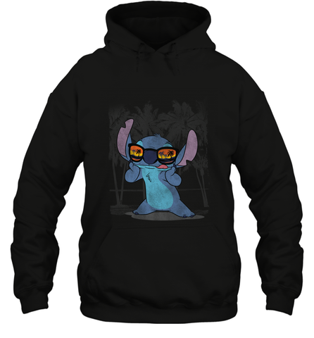 DisneyLilo and Stitch Hawaii Hooded Sweatshirt Hooded Sweatshirt / Black / S Hooded Sweatshirt - HorseTee