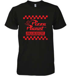 Disney Pixar Toy Story Pizza Planet Checkered Logo Men's Premium T-Shirt