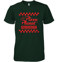 Disney Pixar Toy Story Pizza Planet Checkered Logo Men's Premium T-Shirt Men's Premium T-Shirt - HorseTee
