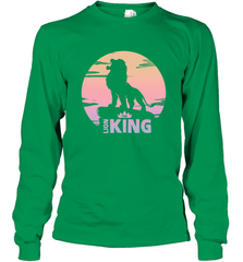Disney Lion King Simba Crown Logo Gradient Sunset Silhouette Long Sleeve T-Shirt Long Sleeve T-Shirt - HorseTee