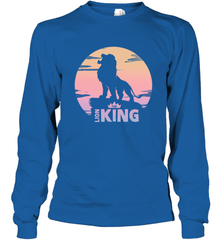 Disney Lion King Simba Crown Logo Gradient Sunset Silhouette Long Sleeve T-Shirt Long Sleeve T-Shirt - HorseTee
