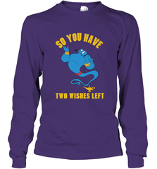 Disney Aladdin Genie So You Have Two Wishes Left Portrait Long Sleeve T-Shirt Long Sleeve T-Shirt - HorseTee