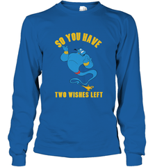 Disney Aladdin Genie So You Have Two Wishes Left Portrait Long Sleeve T-Shirt Long Sleeve T-Shirt - HorseTee
