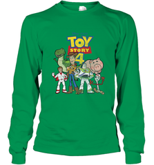 Disney Pixar Toy Story 4 Main Cast Movie Logo Poster Long Sleeve T-Shirt Long Sleeve T-Shirt - HorseTee