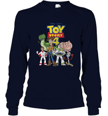 Disney Pixar Toy Story 4 Main Cast Movie Logo Poster Long Sleeve T-Shirt Long Sleeve T-Shirt - HorseTee