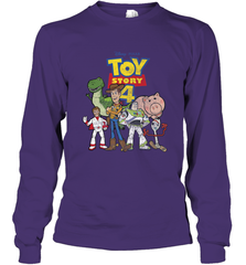 Disney Pixar Toy Story 4 Main Cast Movie Logo Poster Long Sleeve T-Shirt Long Sleeve T-Shirt - HorseTee