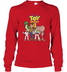 Disney Pixar Toy Story 4 Main Cast Movie Logo Poster Long Sleeve T-Shirt Long Sleeve T-Shirt - HorseTee