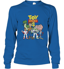 Disney Pixar Toy Story 4 Main Cast Movie Logo Poster Long Sleeve T-Shirt Long Sleeve T-Shirt - HorseTee