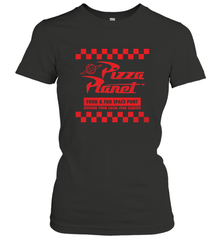 Disney Pixar Toy Story Pizza Planet Checkered Logo Women's T-Shirt Women's T-Shirt - HorseTee