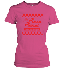 Disney Pixar Toy Story Pizza Planet Checkered Logo Women's T-Shirt Women's T-Shirt - HorseTee