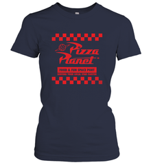 Disney Pixar Toy Story Pizza Planet Checkered Logo Women's T-Shirt Women's T-Shirt - HorseTee