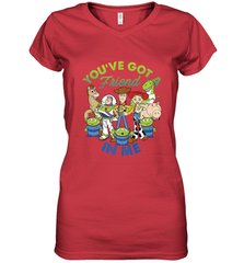 Disney Pixar Toy Story Cartoon You Have Got A Friend In Me Women's V-Neck T-Shirt Women's V-Neck T-Shirt - HorseTee