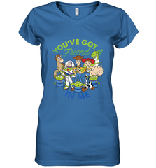 Disney Pixar Toy Story Cartoon You Have Got A Friend In Me Women's V-Neck T-Shirt Women's V-Neck T-Shirt - HorseTee