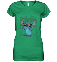 Disney Lilo and Stitch Hawaii Beach Women's V-Neck T-Shirt Women's V-Neck T-Shirt - HorseTee