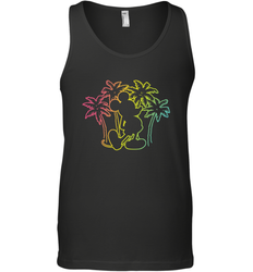 Disney Mickey Mouse Silhouette Palm Trees Men's Tank Top
