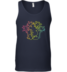 Disney Mickey Mouse Silhouette Palm Trees Men's Tank Top