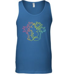 Disney Mickey Mouse Silhouette Palm Trees Men's Tank Top Men's Tank Top - HorseTee
